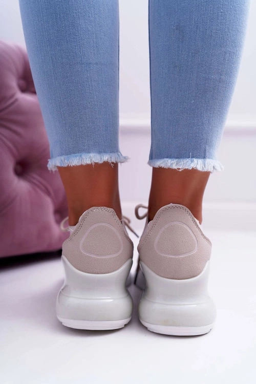 Obuwie Sportowe Damskie Beżowe Hello