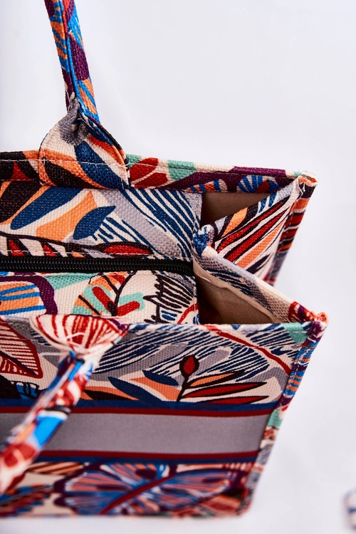 Duża Klasyczna Torebka W Print Multikolor Micola