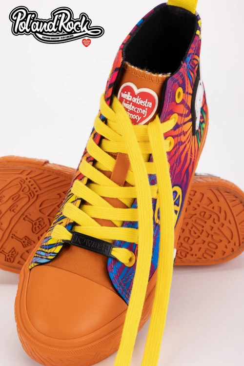 Trampki Pol'and'Rock Festival X Big Star SS174502 Pomarańczowe