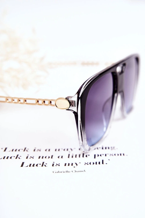 Damskie Okulary Przeciwsłoneczne Aviatory Ombre V120013 Czarne