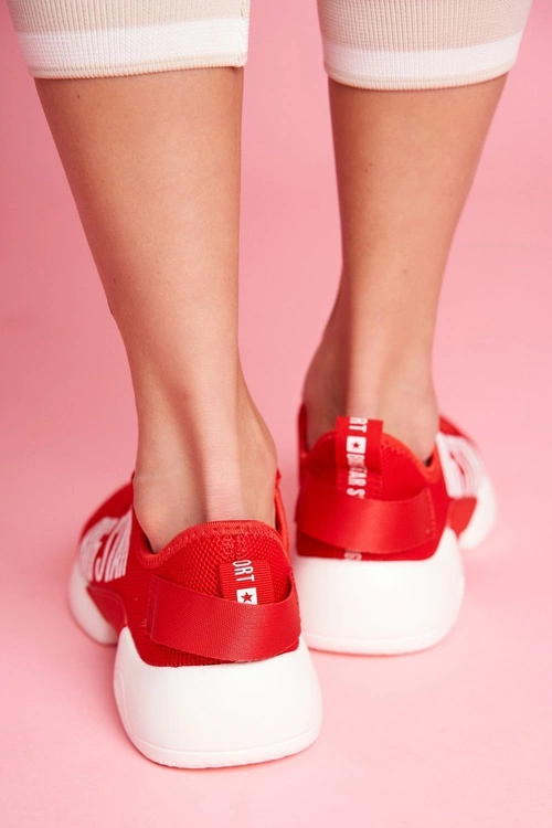 Damskie Sportowe Obuwie Big Star Czerwone FF274279