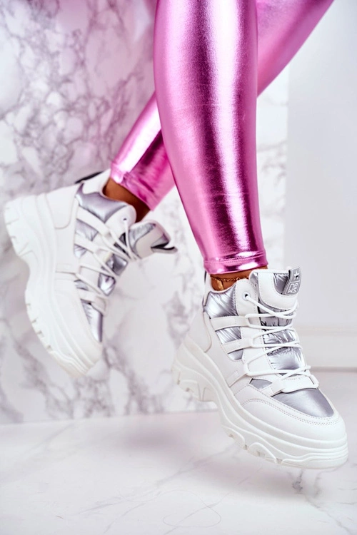 Sportowe Damskie Buty Białe Granto