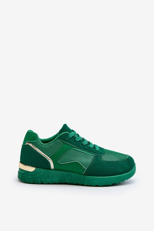 Buty Sportowe Sneakersy Damskie Zielone Kleffaria