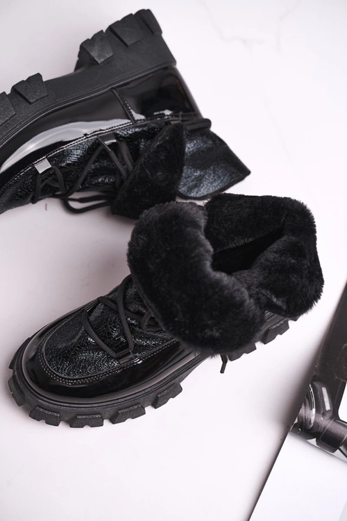 Botki Damskie Wsuwane Rochelle Czarne