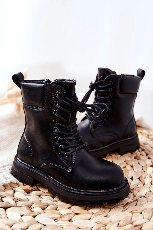 Klasyczne Dziecięce Botki Na Suwak Czarne Clarika