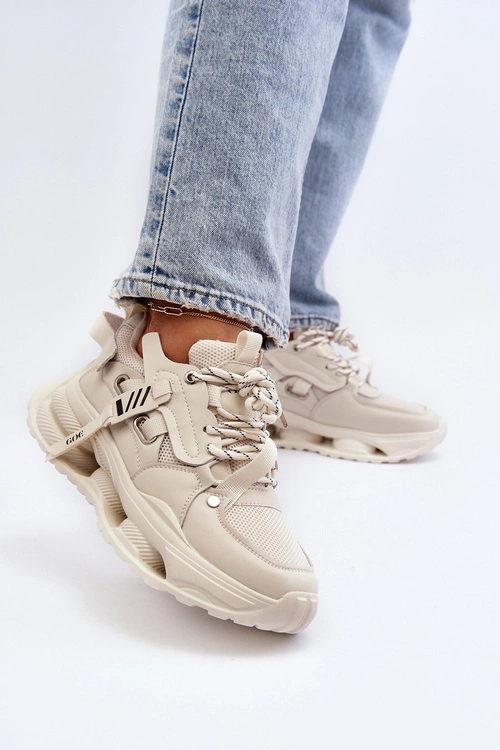 Sneakersy Damskie GOE NN2N4041 Beżowe