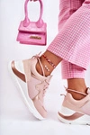 Damskie Modne Sneakersy Różowe Allie