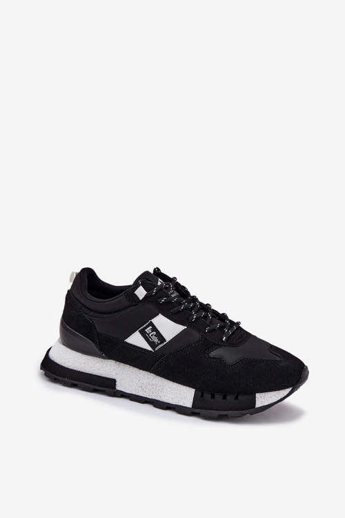 Sneakersy Męskie Na Platformie Lee Cooper LCJ-25-03-3378M Czarne