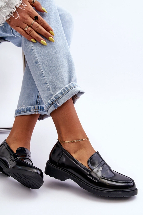 Klasyczne Damskie Mokasyny Czarne Faradays