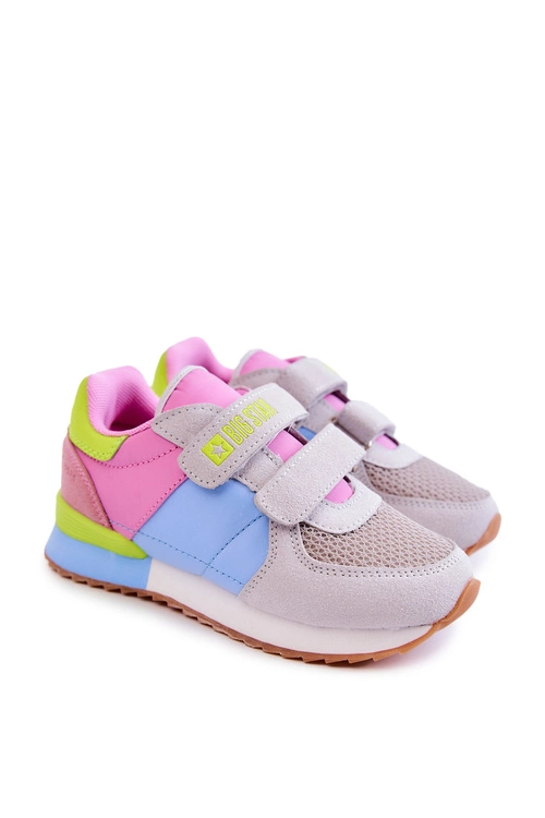 Dziecięce Sportowe Buty Memory Foam Big Star JJ374252 Różowo-Niebieskie
