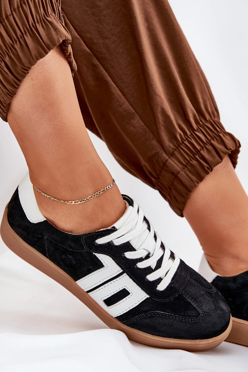 Sneakersy Buty Sportowe Zamszowe Vinceza 79517 Czarne