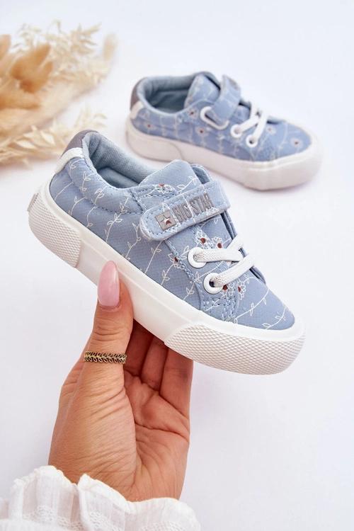 Dziecięce Materiałowe Trampki BIG STAR JJ374101 Niebieskie