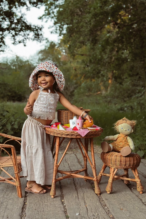 Klasyczne Dziecięce Sandały Brązowe Izzy