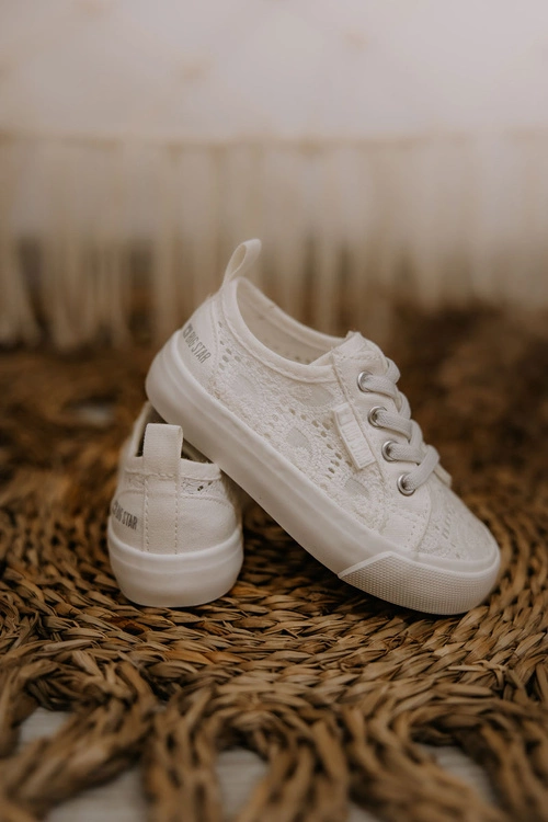 Trampki Ażurowe Big Star JJ374020 Białe