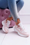 Sportowe Damskie Buty Różowo Białe Szantal