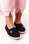 Damskie Espadryle Wsuwane Czarne Reyna