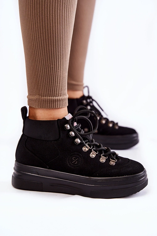 Botki Trapery Cross Jeans KK2R4074C Czarne