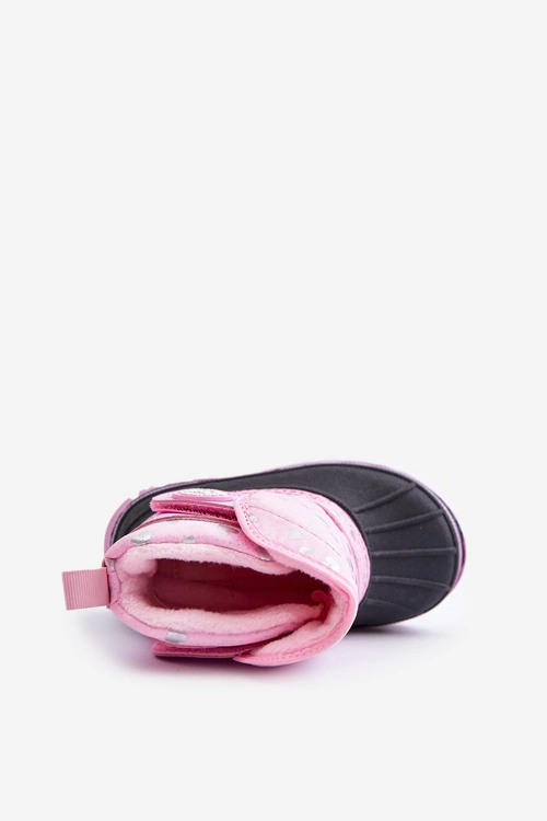 Śniegowce Dziecięce Na Rzep Lee Cooper LCJ-24-44-2863K Różowe