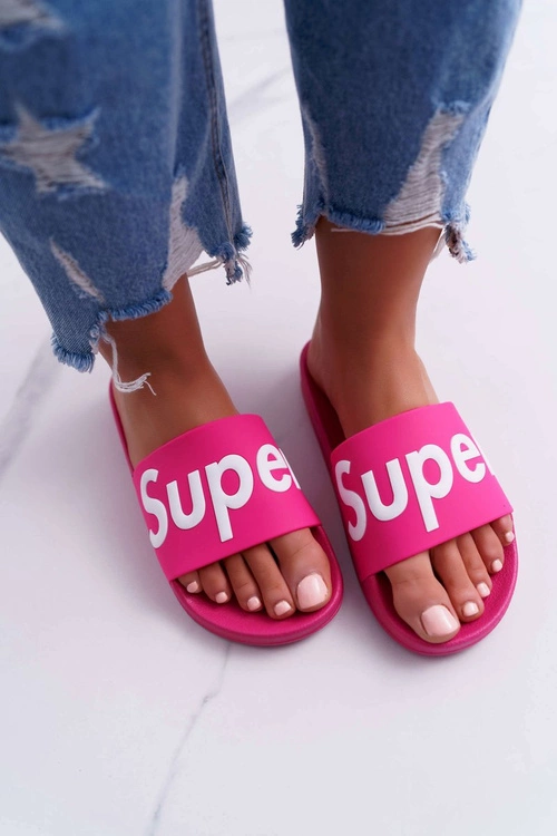 Damskie Klapki Fuksja Super Losaria
