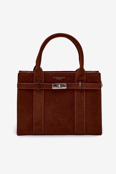 Flora&Co Torebka Typu Kuferek Camel Noressa