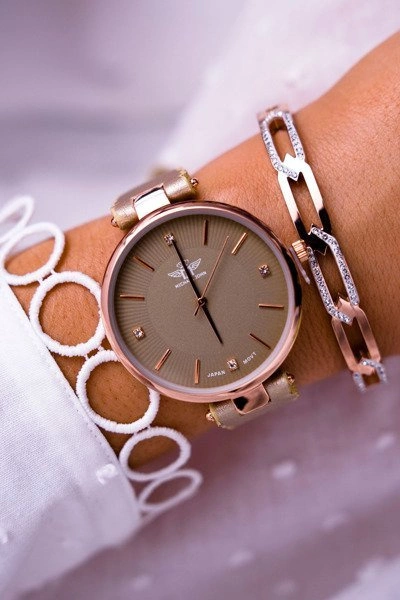 Damski Zegarek Michael John Złoty Narsen