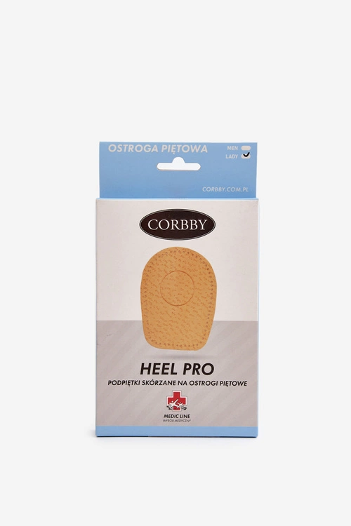 CORBBY HEEL PRO Skórzane Podpiętki na ostrogi piętowe