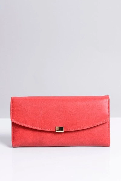 Duży Damski Czerwony Portfel