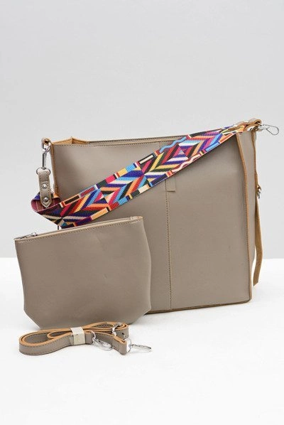 Damska Duża Torba Taupe