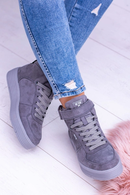 Big Star Szare Sneakersy Trampki BB274645