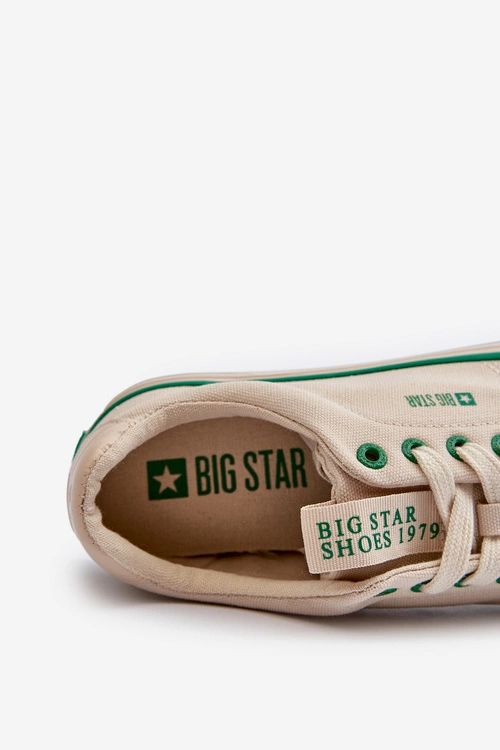 Męskie Niskie Trampki Big Star NN174006 Beżowe