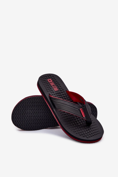 Męskie Klapki Japonki Big Star RR174441 Czarne