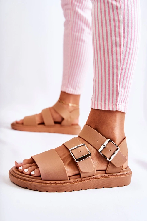 Sandały Z Klamrą Camel Reese