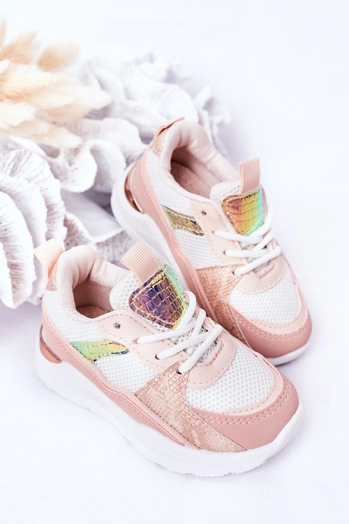 Dziecięce Sportowe Buty Sneakersy Różowe Game Time