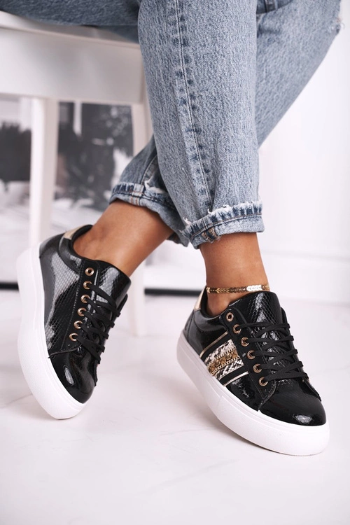 Sportowe Damskie Buty Czarne Rylee