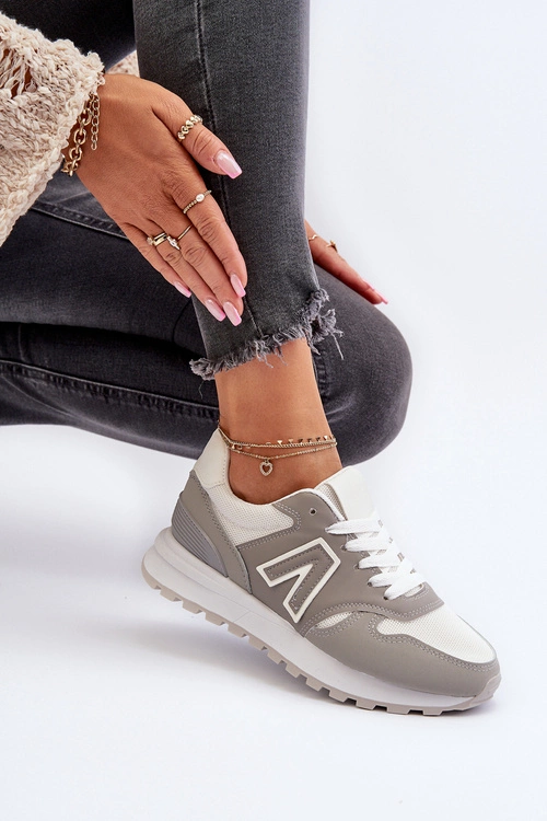 Damskie Sneakersy Buty Sportowe Szare Daisee