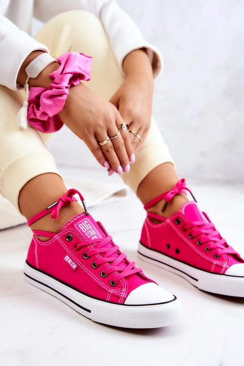 Niskie Trampki Damskie Big Star JJ274A005 Fuksja