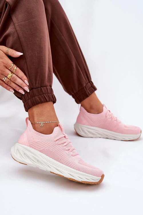 Wygodne Buty Sportowe Damskie Big Star RR274A131 HI-POLY SYSTEM Różowe