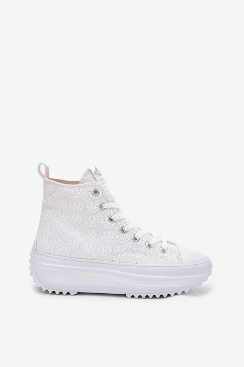 Wysokie Trampki Damskie Lee Cooper LCW-25-31-3461L Białe