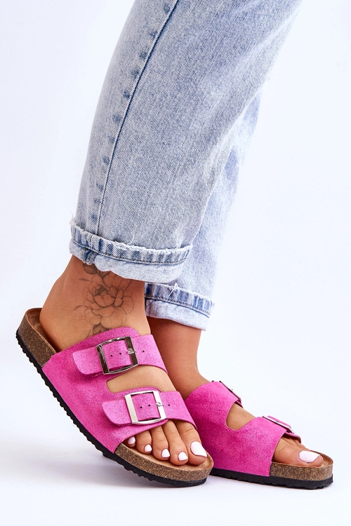 Damskie Klapki Wsuwane Fuksja Destino