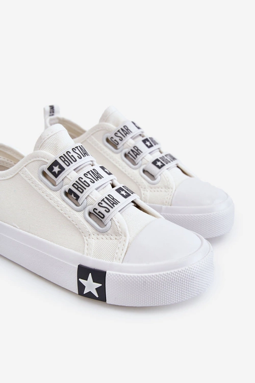 Dziecięce Trampki Wsuwane Big Star LL374007 Białe