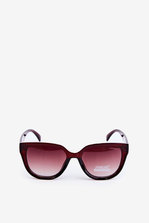 Okulary Przeciwsłoneczne Damskie Ze Złotymi Detalami UV400 Brązowe