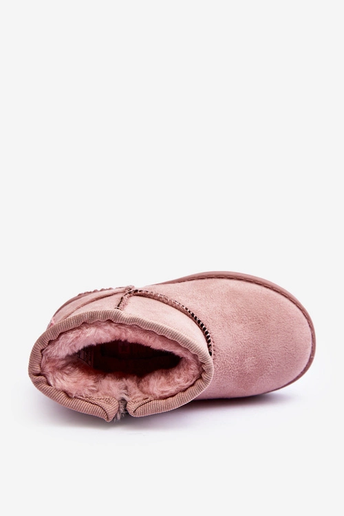 Dziecięce Śniegowce Ocieplane Na Suwak Różowe Big Star MM374101