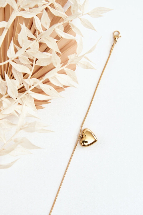 Bransoletka Damska Z Sercem Złota