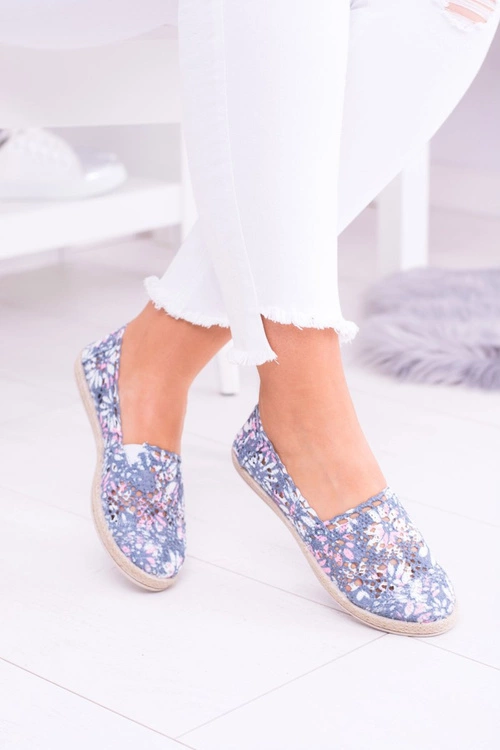 Lekkie Szare Espadryle Damskie Tenisówki Forga