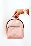 Damski Skórzany Plecak NOBO L1341-C004 Różowy