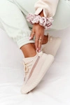 Damskie Sportowe Buty Sneakersy Beżowe Amazing