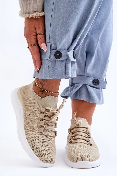 Klasyczne Damskie Buty Sportowe Beżowe Nikilla