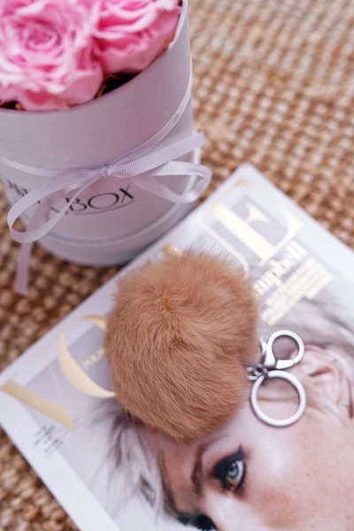 Duży Brelok Brązowa Zawieszka do Torebki