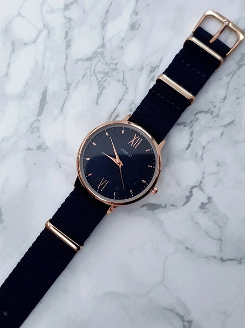 Damski Zegarek Ernest Fousie Granatowy