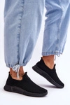 Klasyczne Wsuwane Buty Sportowe Czarne Frankie